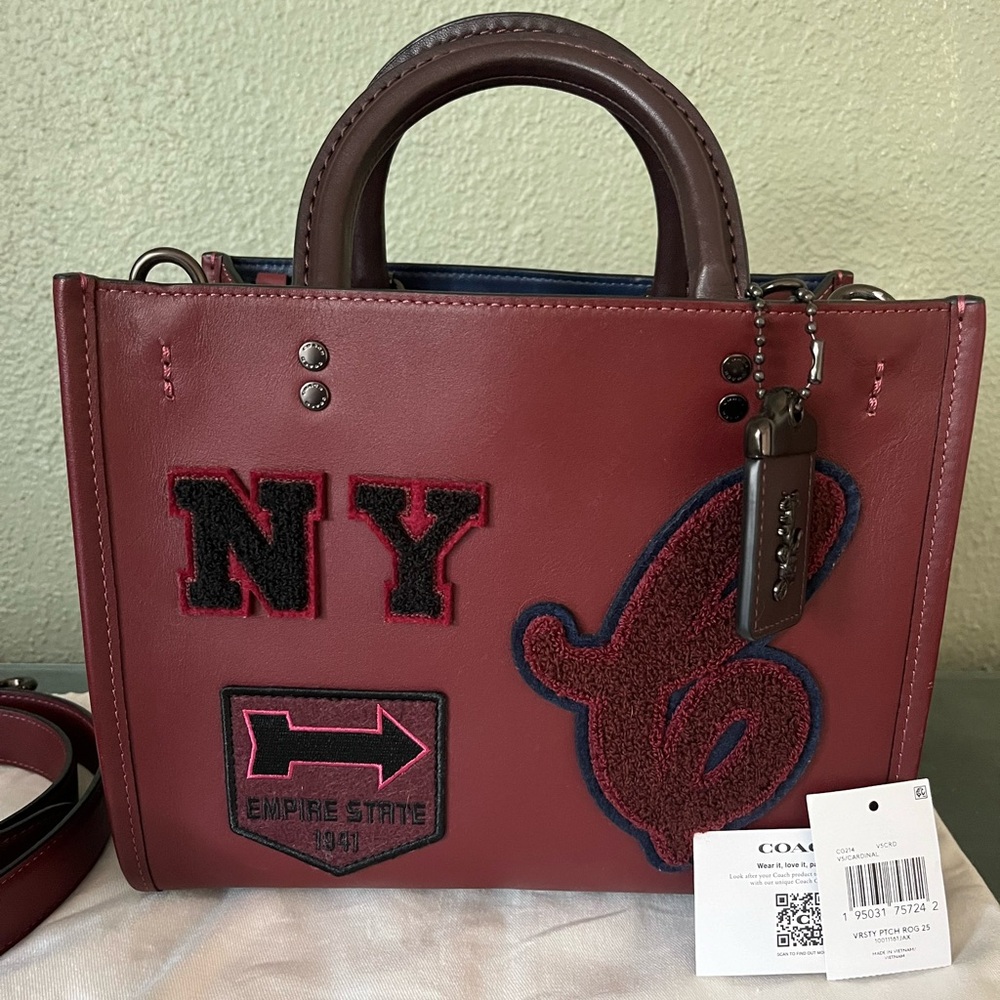 Coach NY Varsity Patch Rogue 25 absolutely perfect in brand new shape no callout